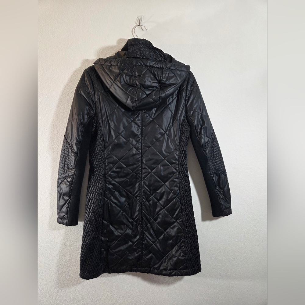 BCBGeneration Black Longline Quilted Lightweight … - image 13